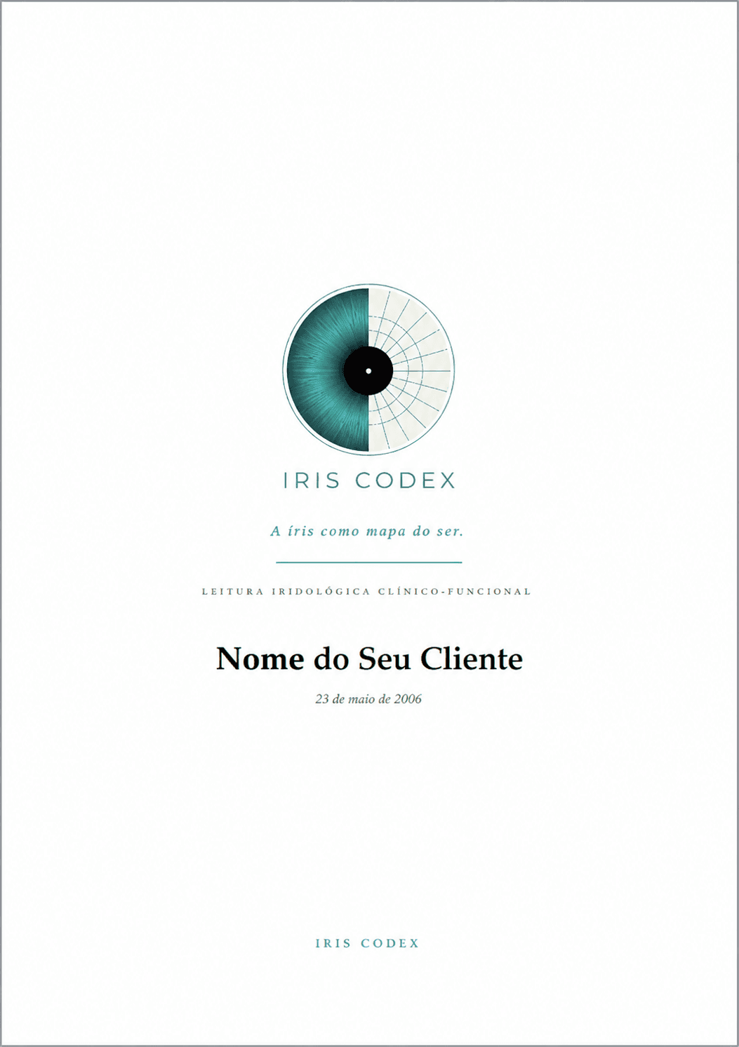 Capa do relatório do Iris Codex